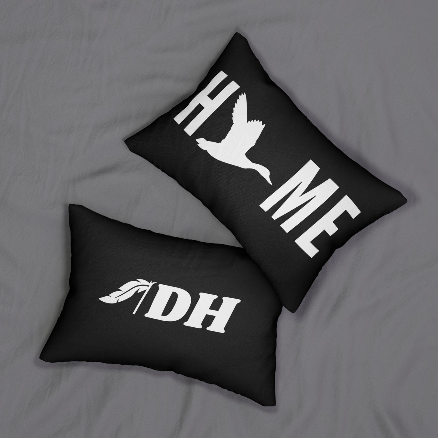 HOME Pillow in Black (20x14")
