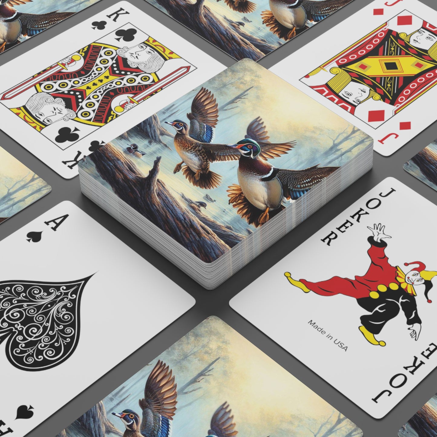 Wood Ducks Playing Cards