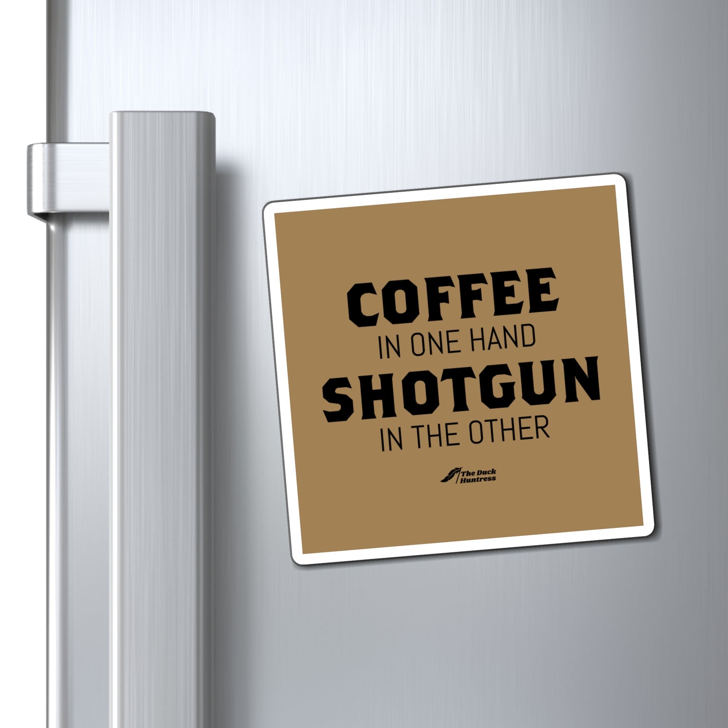 Coffee & Shotguns Magnet (Caramel Version)