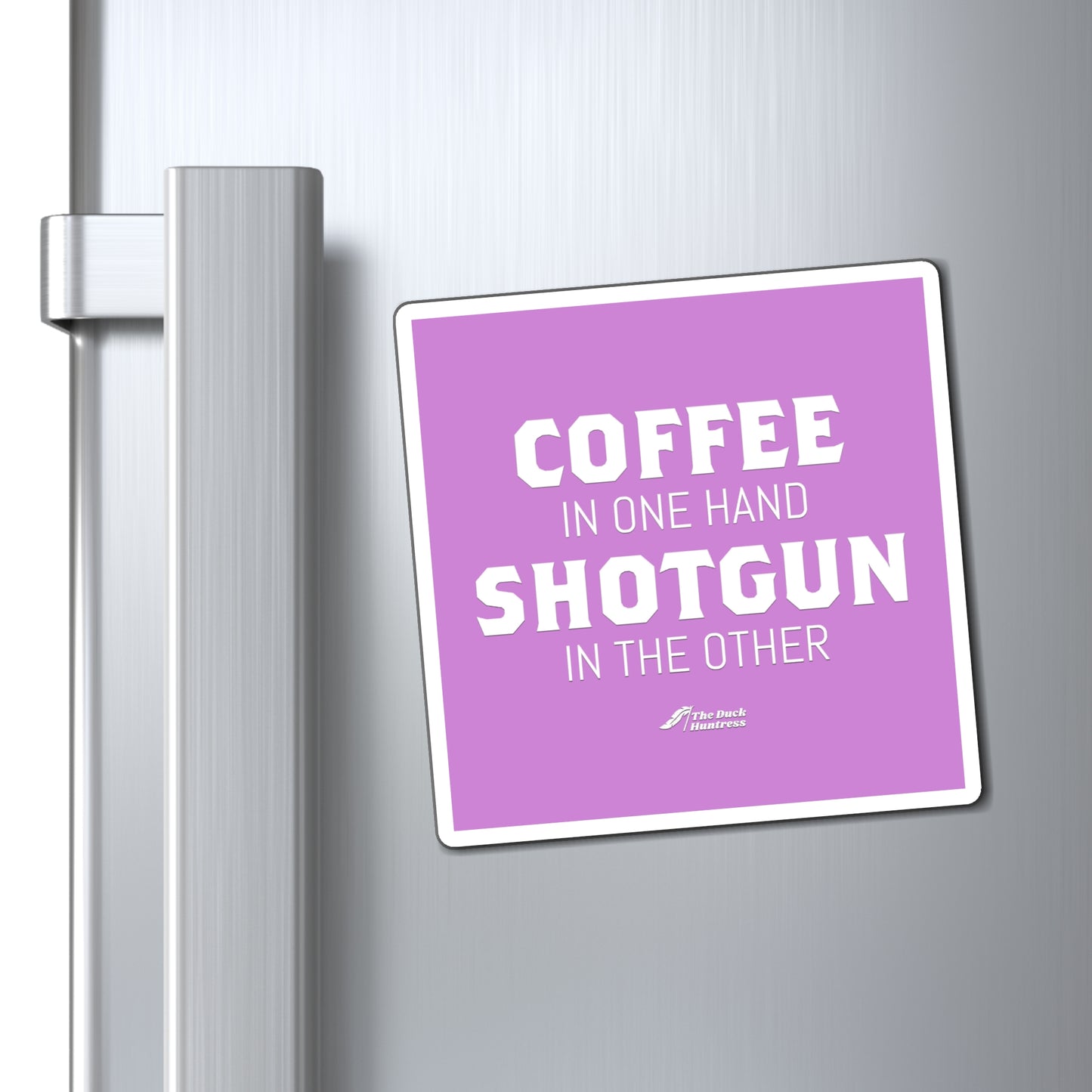 Coffee & Shotguns Magnet (Lilac Version)