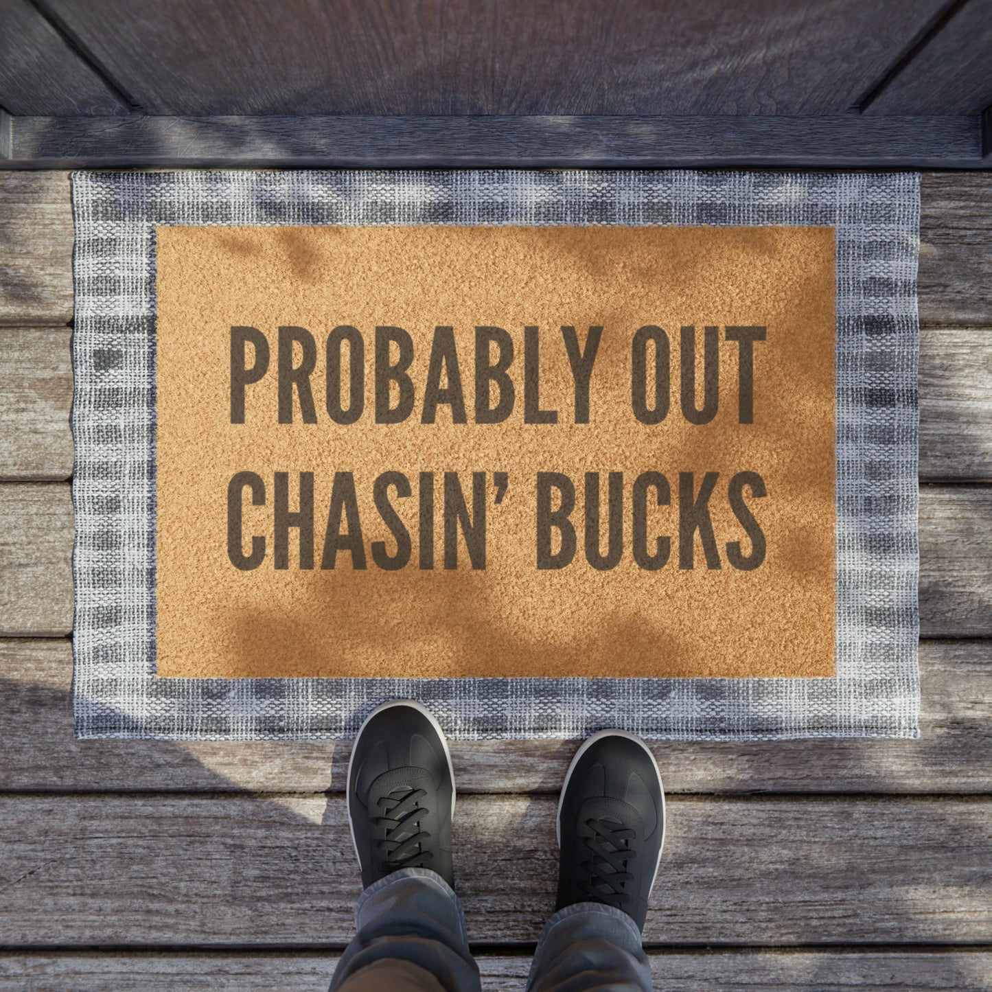 CHASIN' BUCKS Doormat