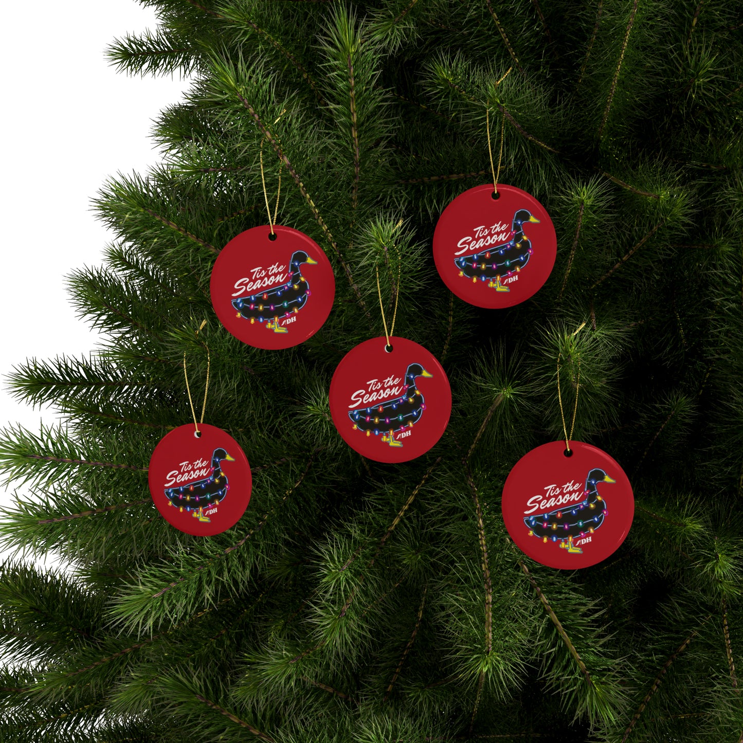 Tis the Season Ornaments - Red