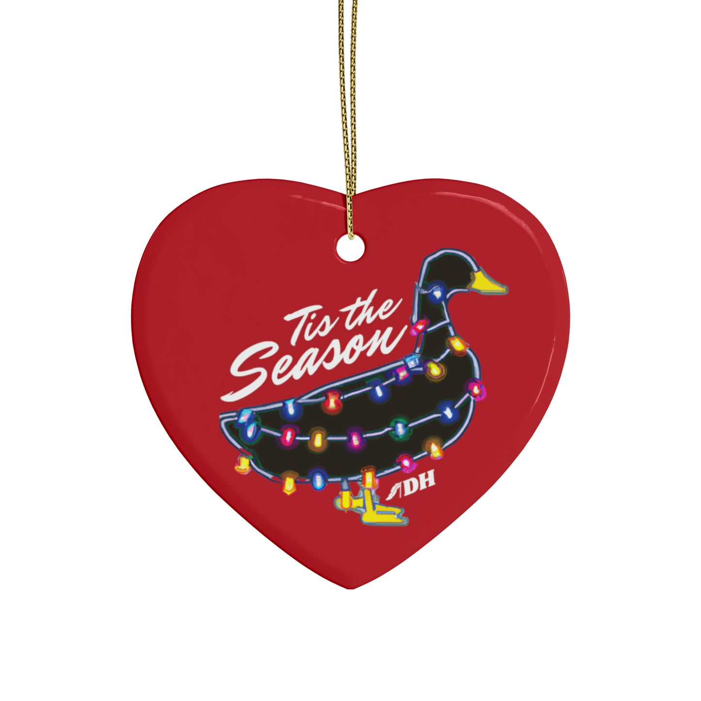 Tis the Season Ornaments - Red Heart