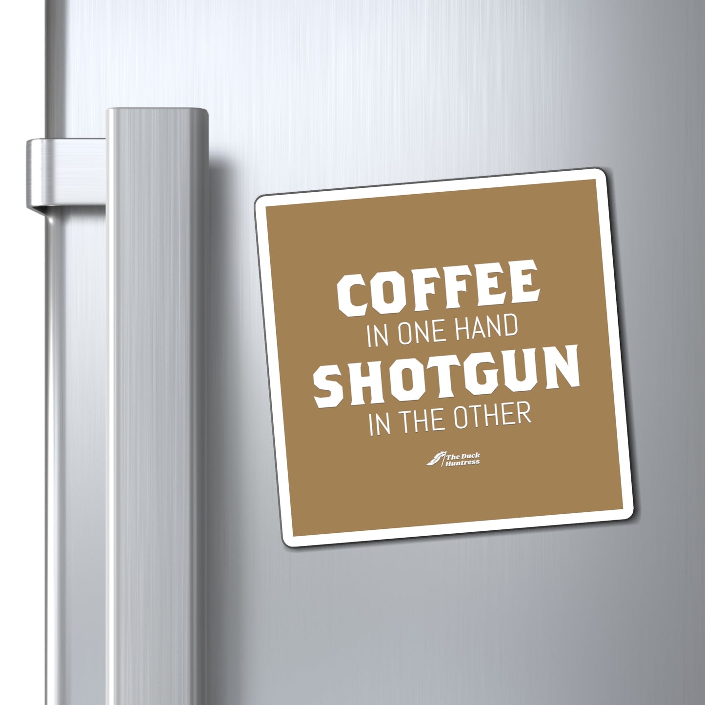 Coffee & Shotguns Magnet (Cappuccino Version)