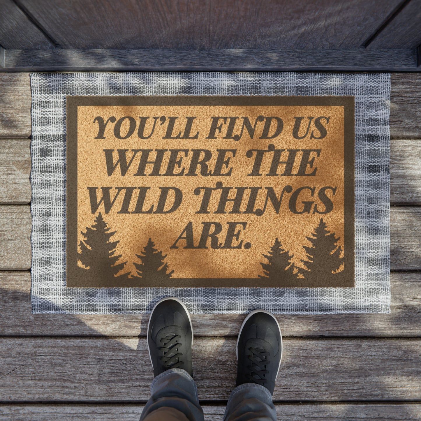 YOU'LL FIND US Doormat