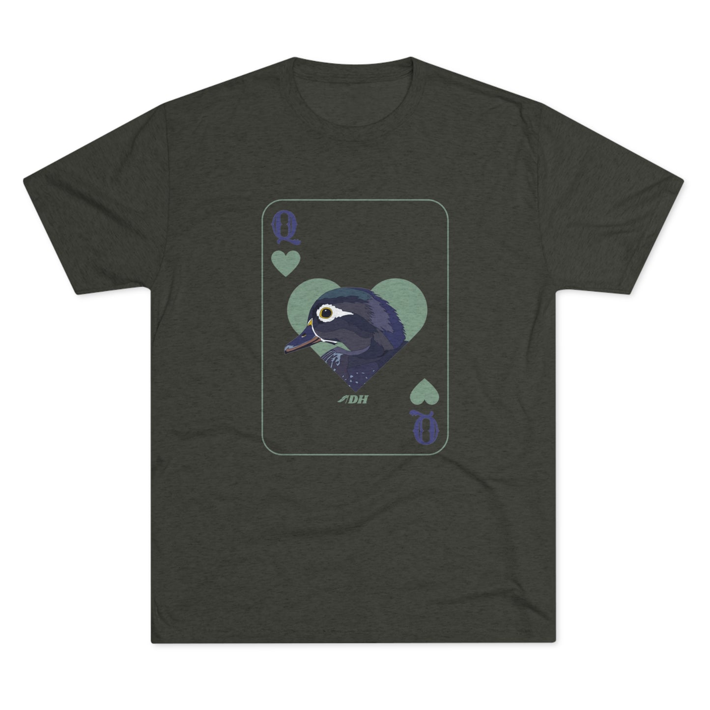 The Queen of Our Hearts Tee (Olive/Purple Version)