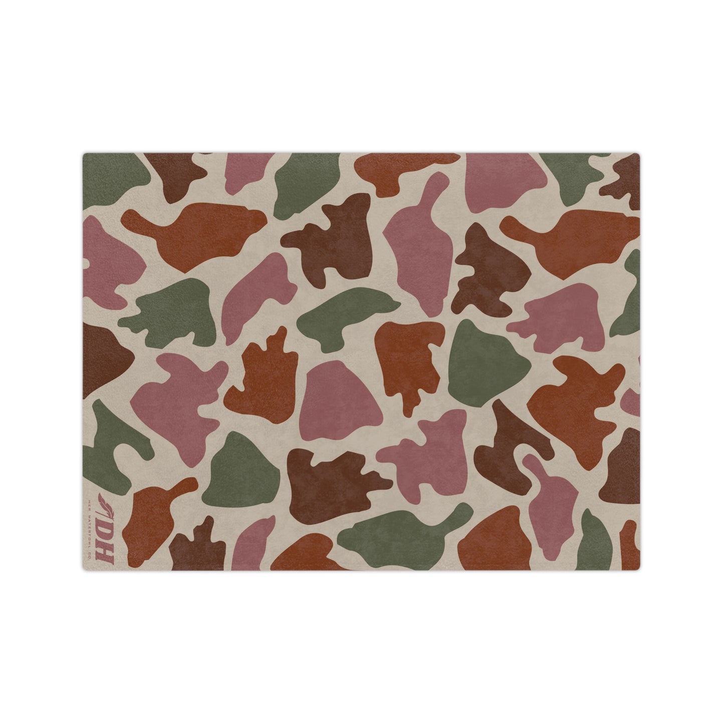 Old School Camo Fleece Blanket in Fall 80"x60"
