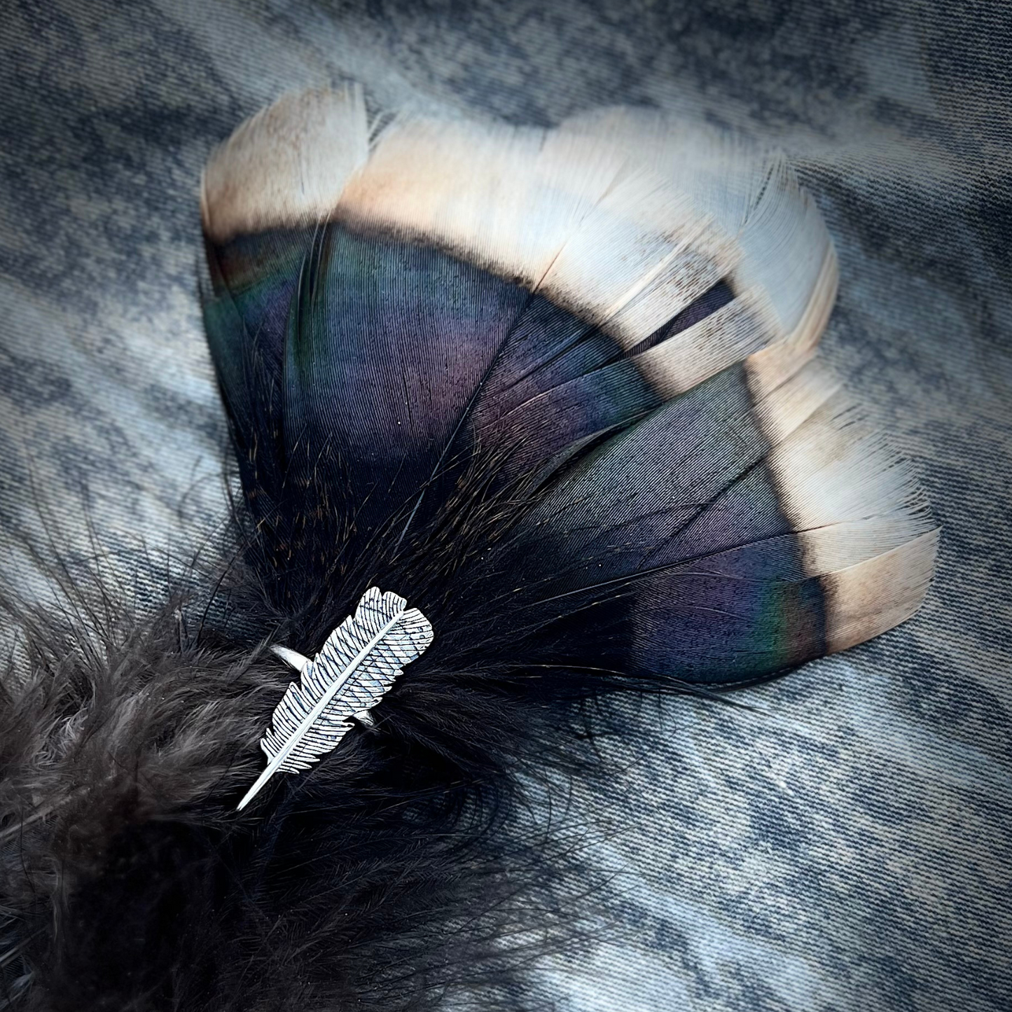 DH Turkey Feather Ring (18K Gold, Sterling Silver or Rose Gold)