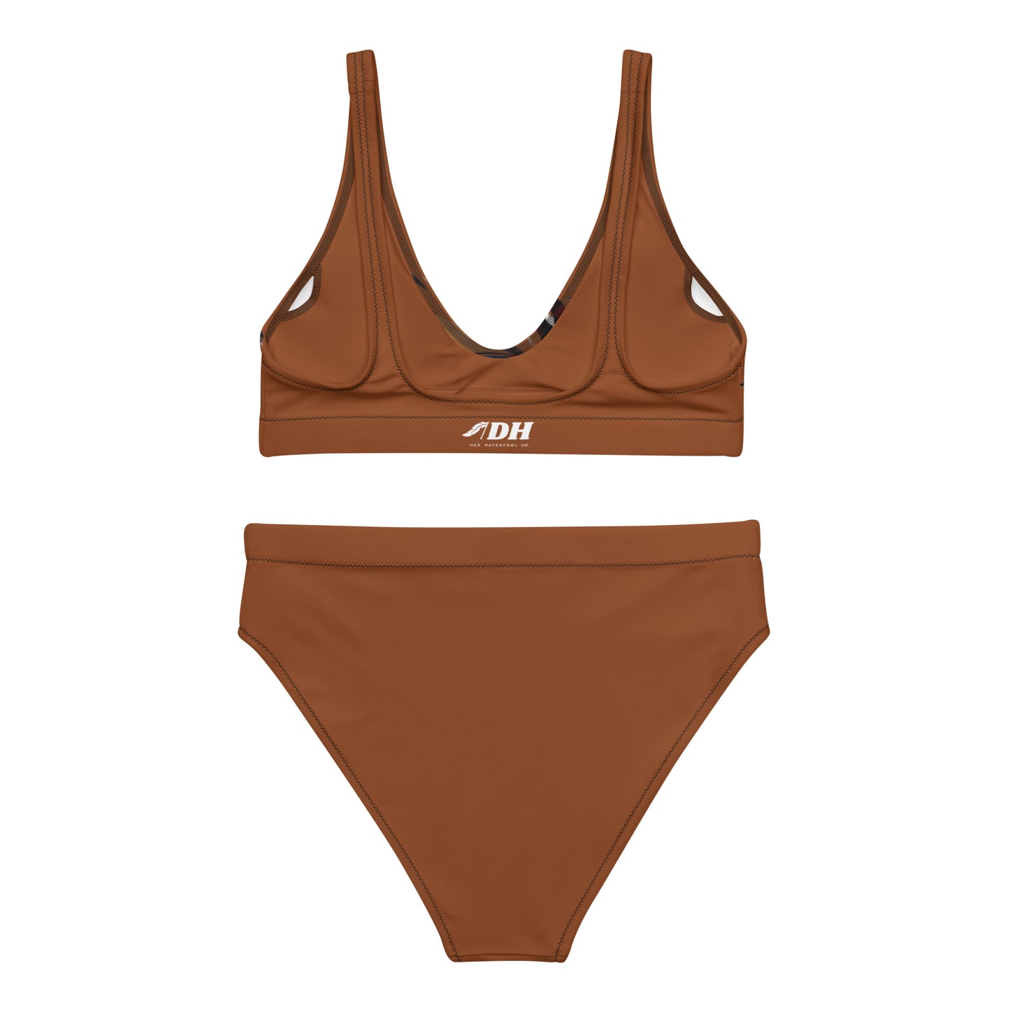 DH Camo Feather Bikini Set in Rust