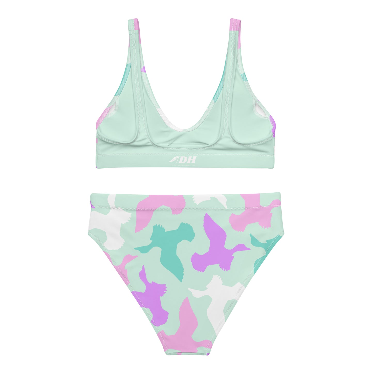 DH Full Cotton Candy Ducks Bikini Set in Aqua