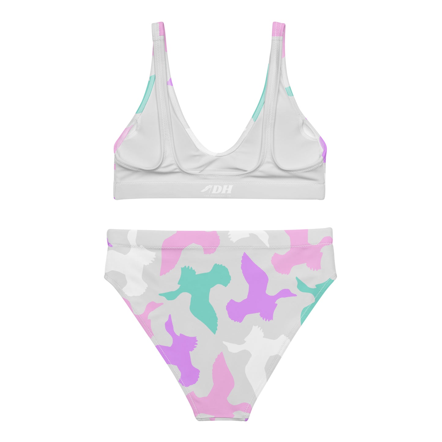 DH Full Cotton Candy Ducks Bikini Set in Silver