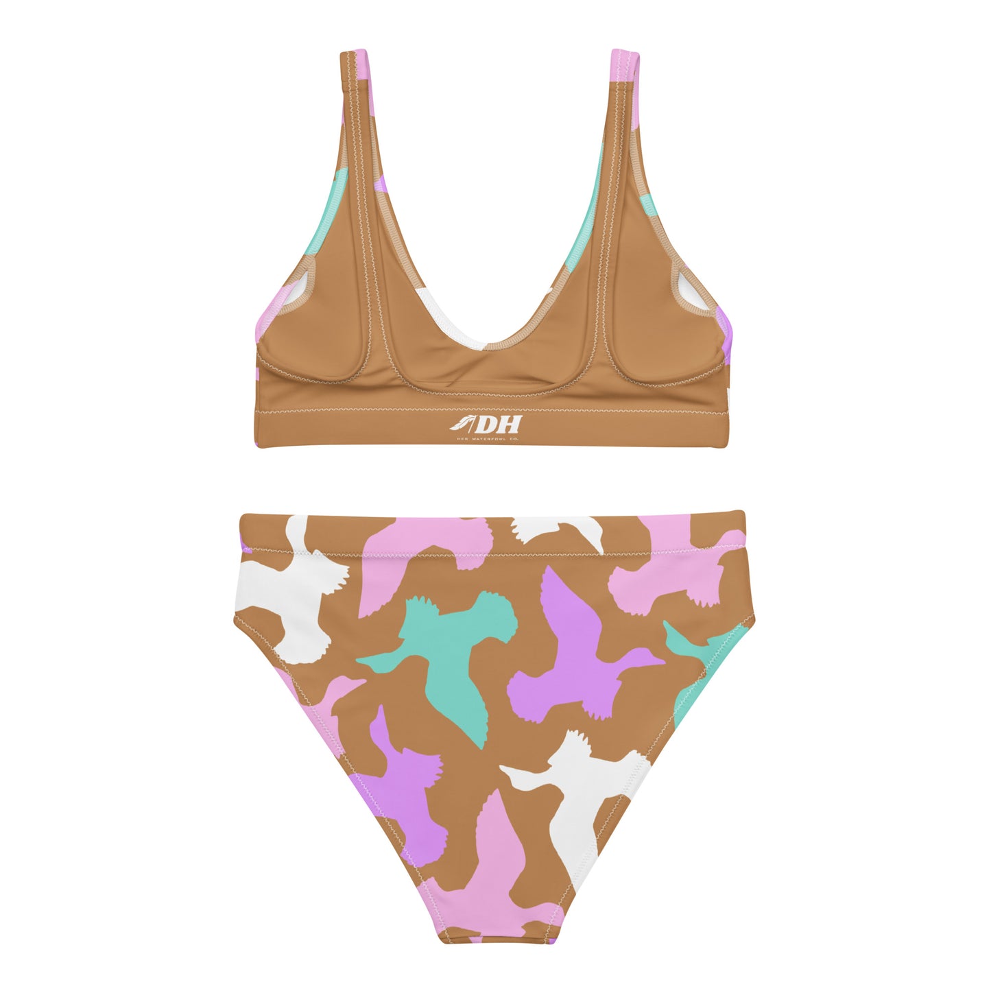 DH Full Cotton Candy Ducks Bikini Set in Gold