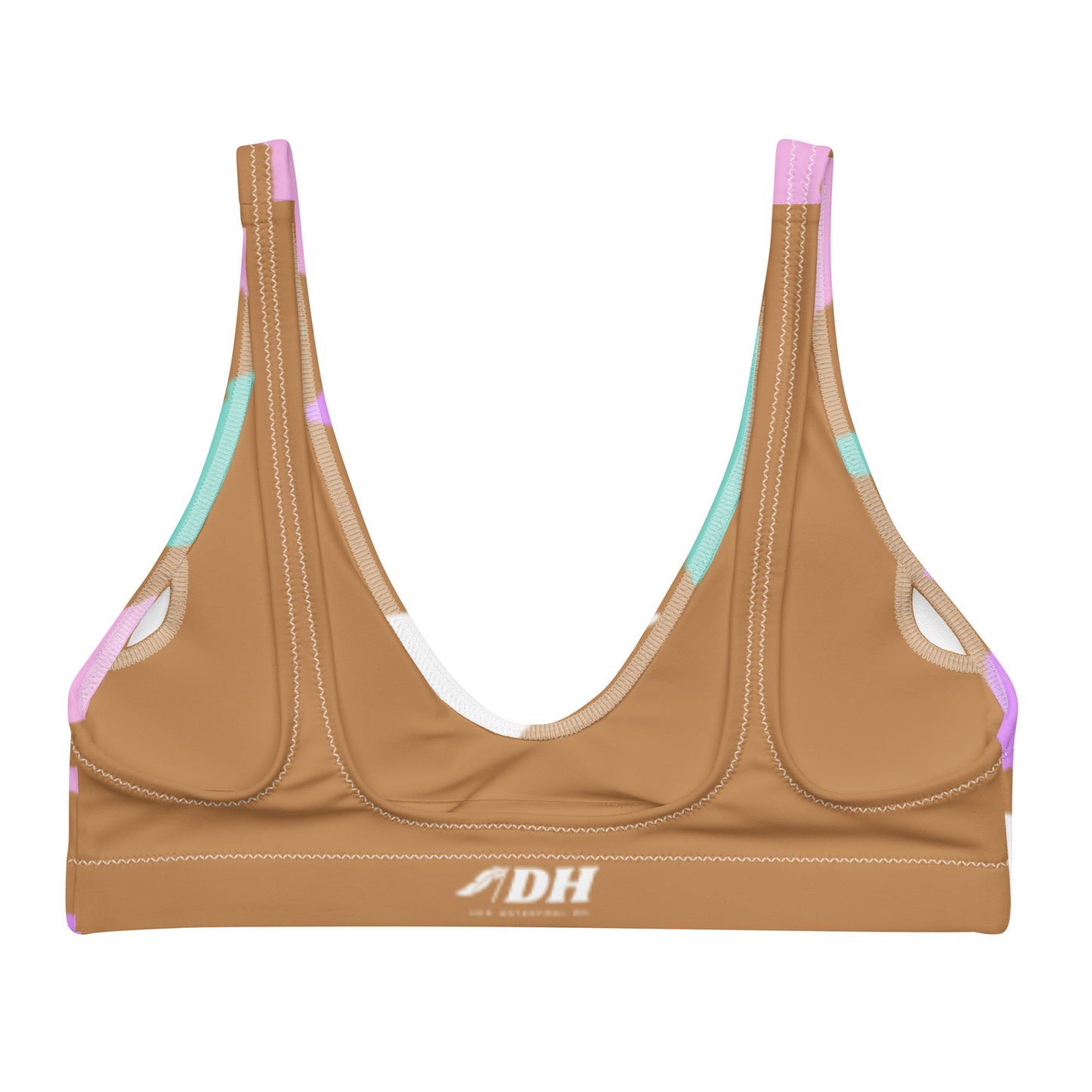 DH Cotton Candy Ducks Bikini Top in Gold