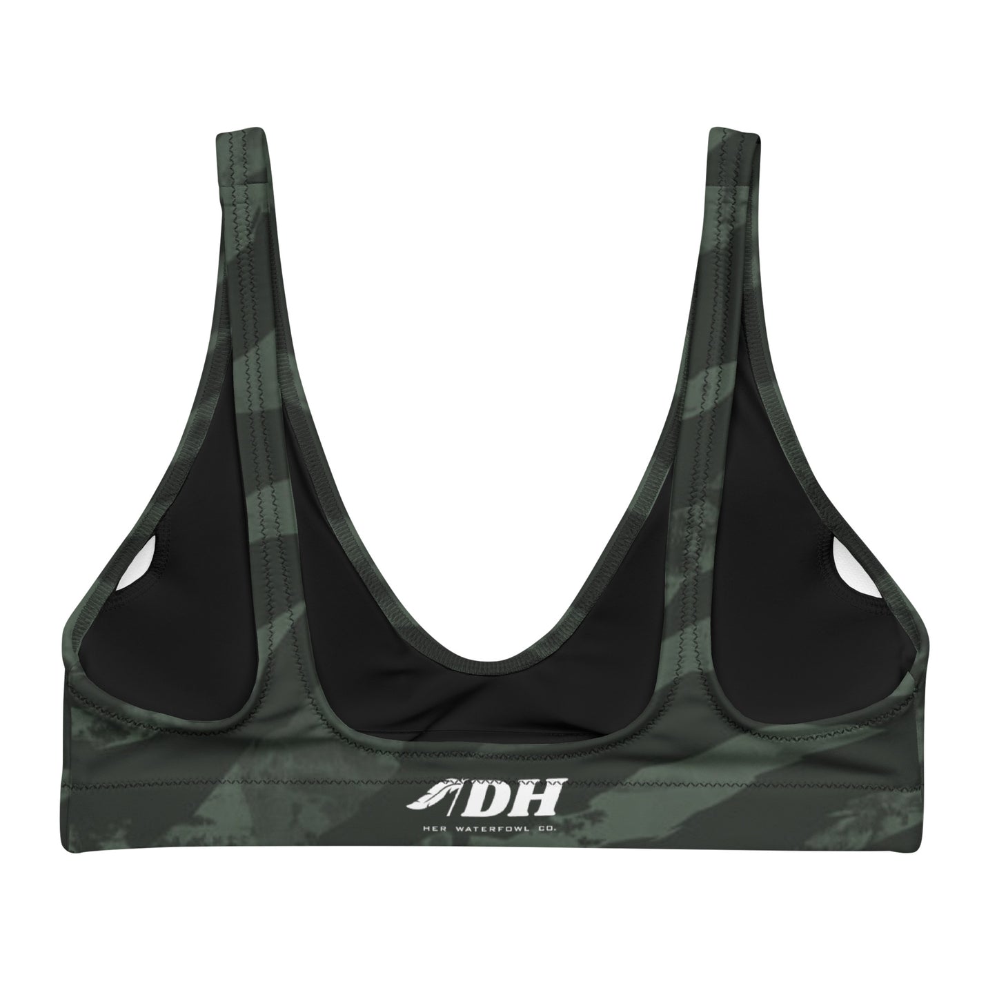 DH CHASE CAMO Bikini Top in Evergreen