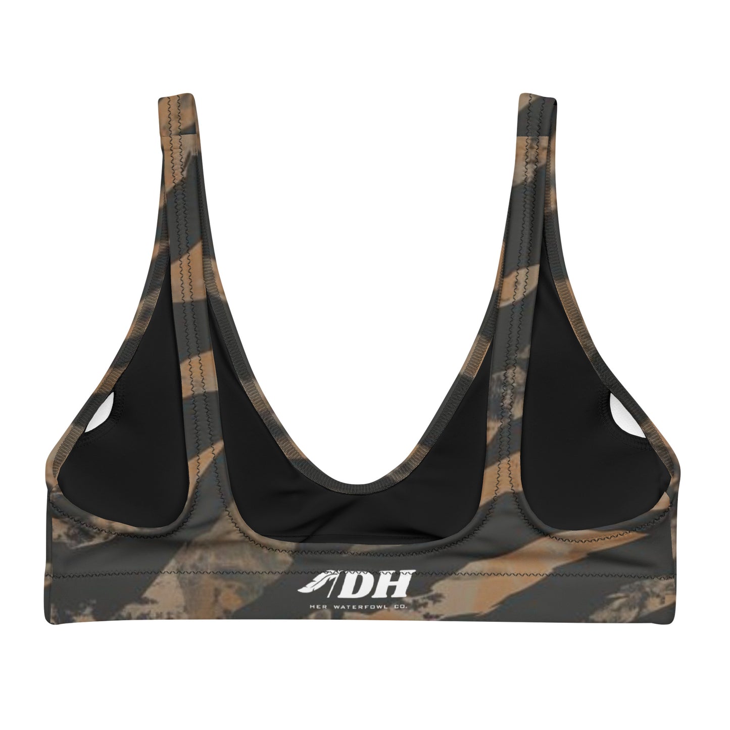 DH CHASE CAMO Bikini Top in Earth