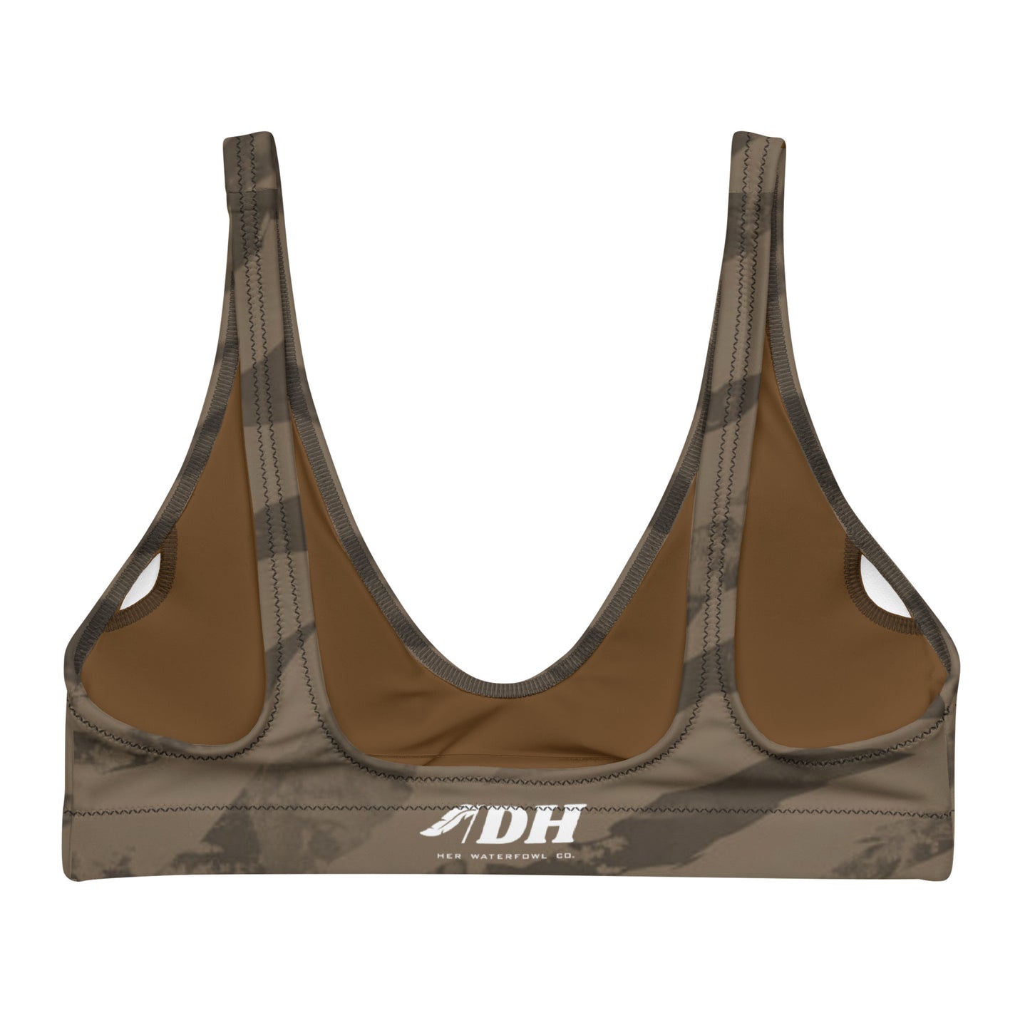 DH CHASE CAMO Bikini Top in Sand