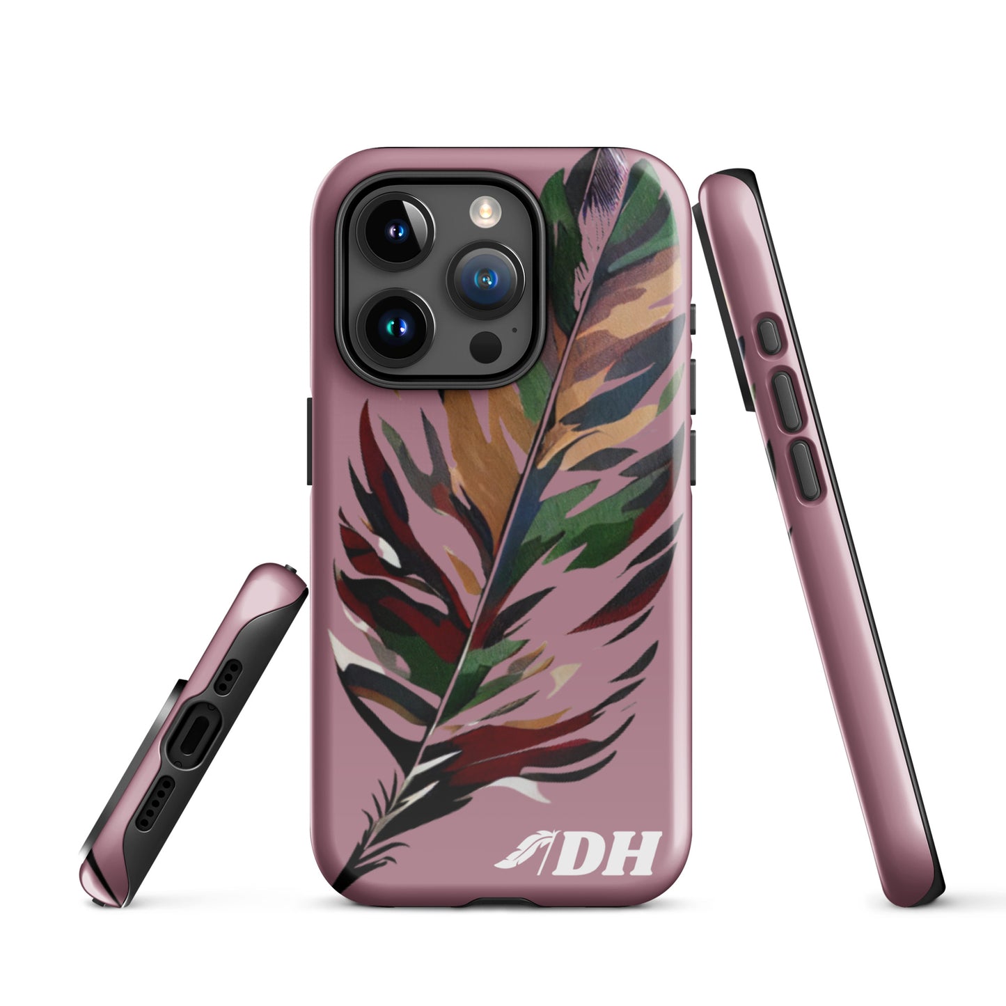 DH CAMO FEATHER Tough Case for iPhone® in Mauve