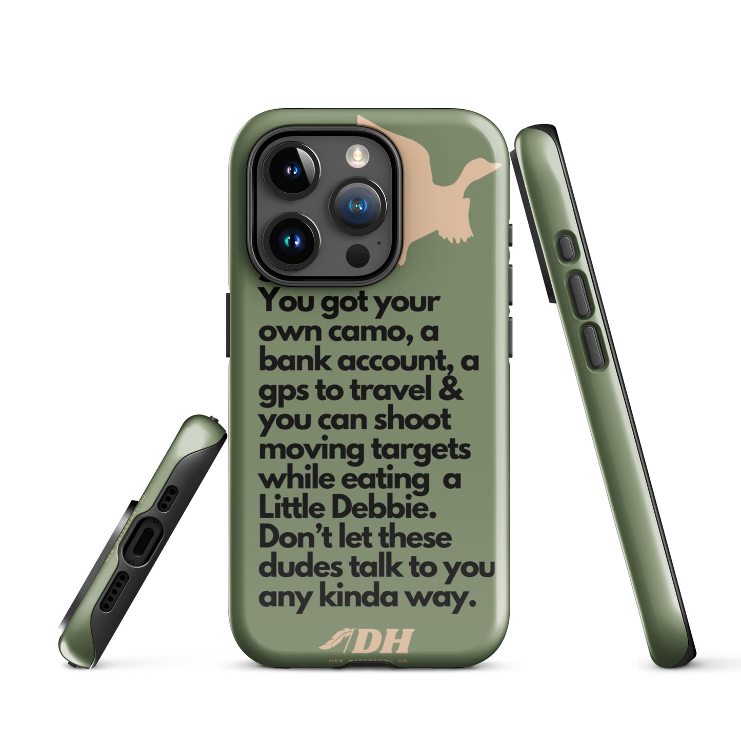 DH HEY SIS Tough Case for iPhone® in Light Olive