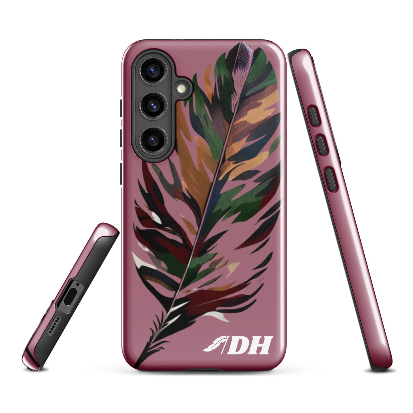 DH CAMO FEATHER Tough Case for Samsung® in Mauve