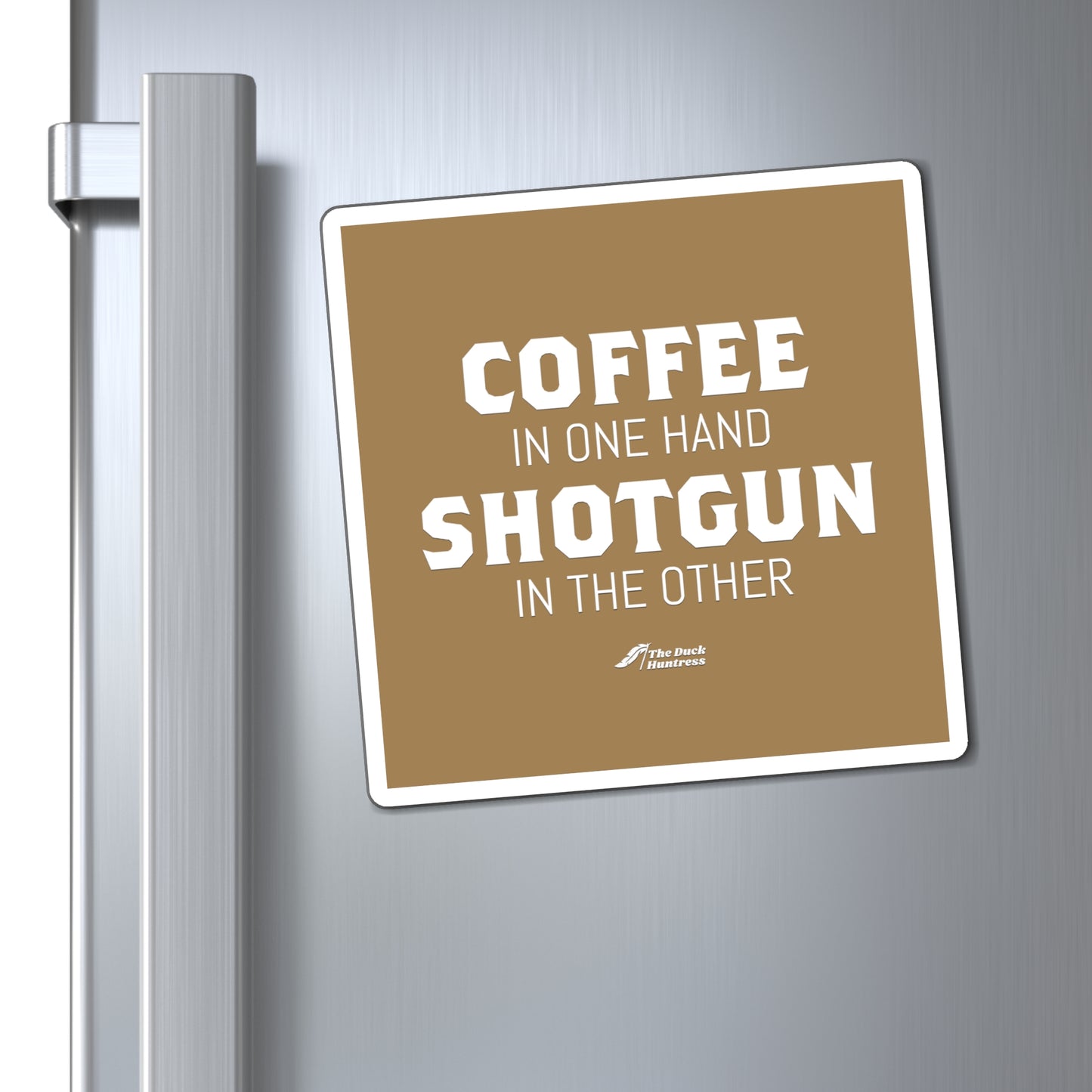 Coffee & Shotguns Magnet (Cappuccino Version)