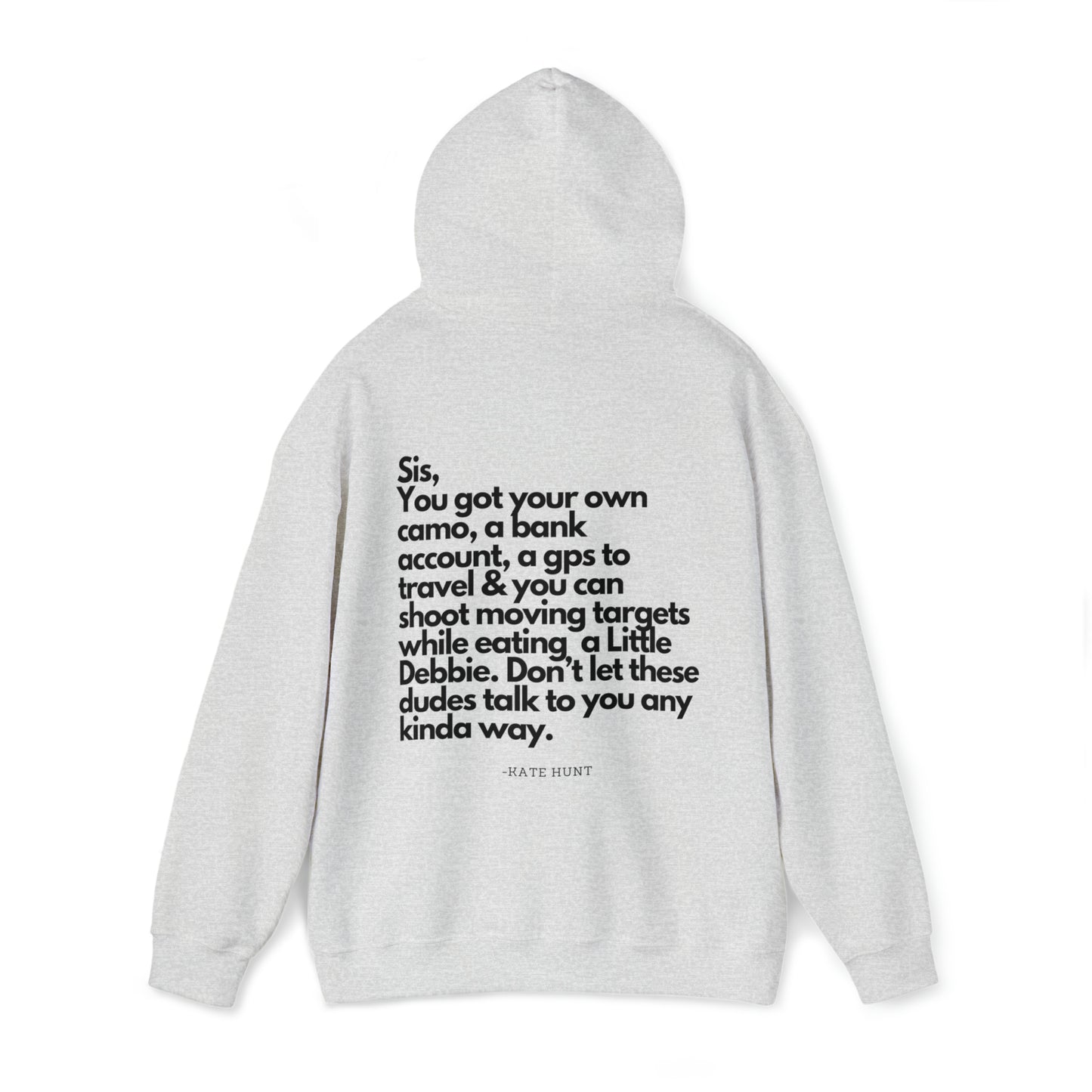 Hey Sis Hoodie (black ink versions)