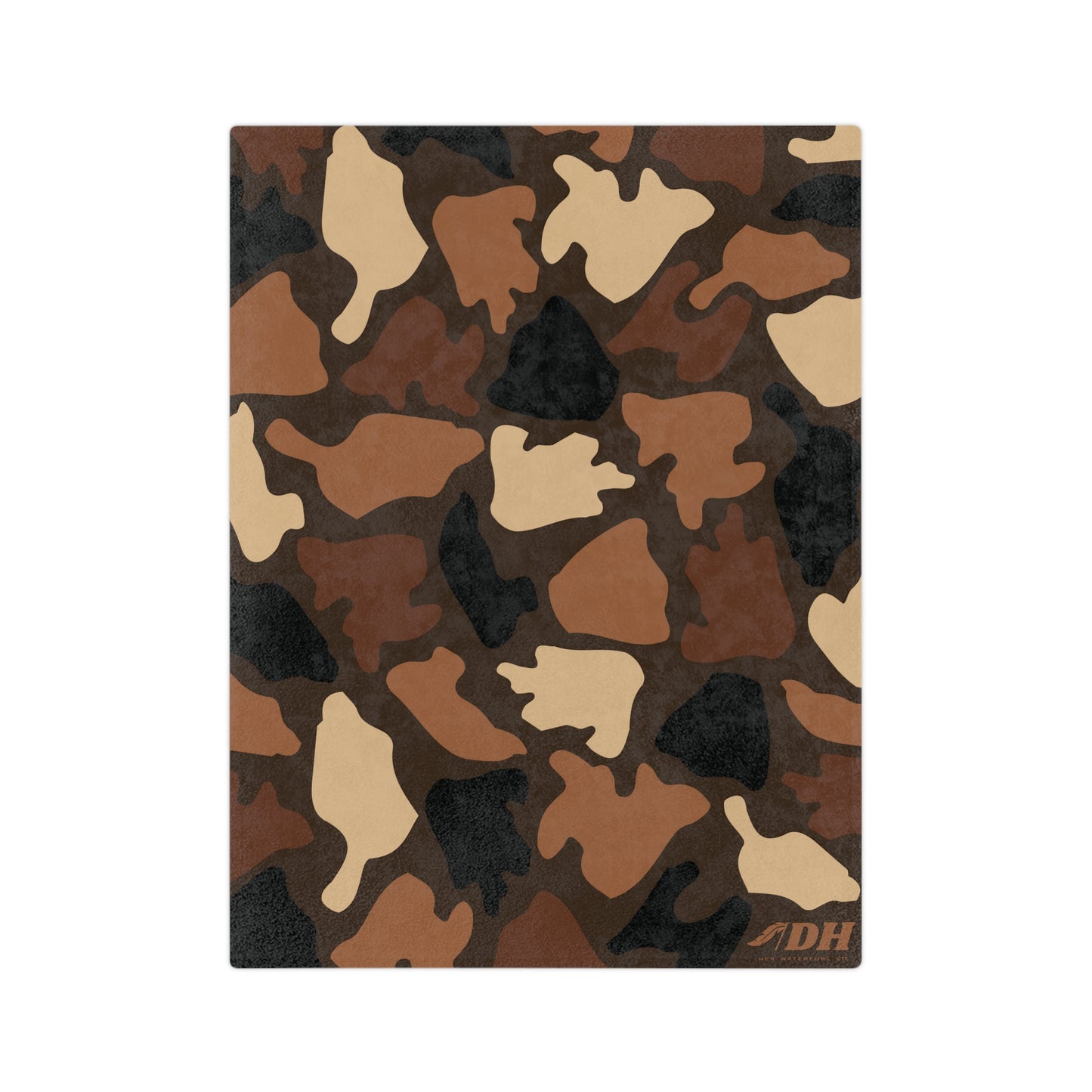 Old School Camo Fleece Blanket in Smores 80"x60"