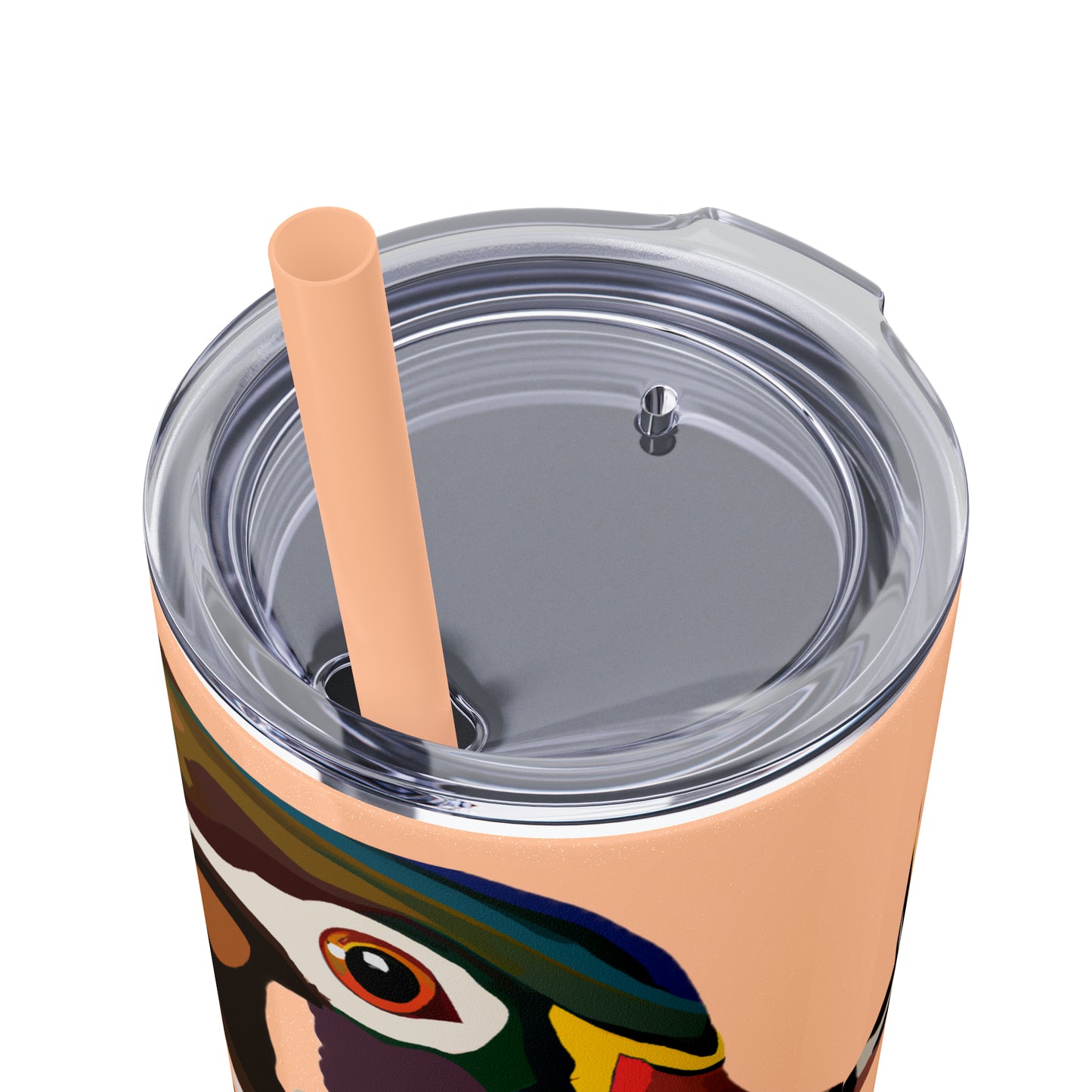 Woodie Drake & Hen Skinny Tumbler with Straw (Multiple Colors)