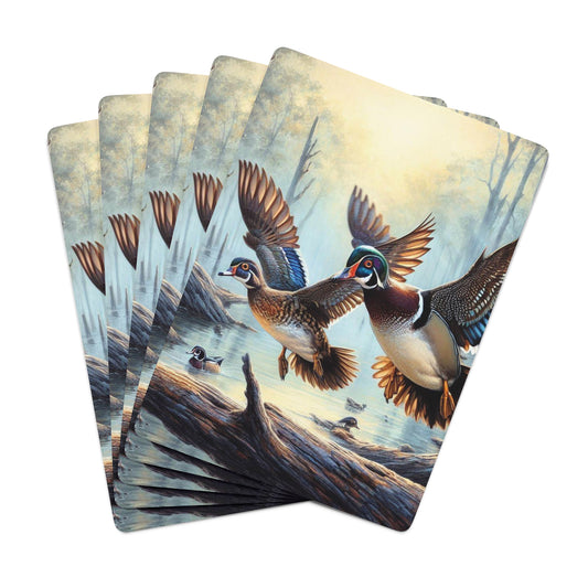 Wood Ducks Playing Cards