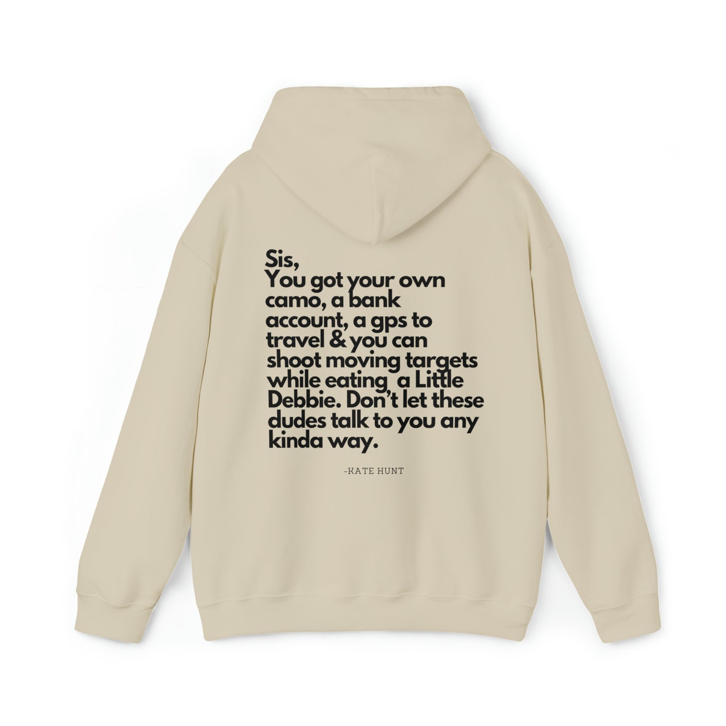 Hey Sis Hoodie (black ink versions)