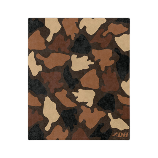 Old School Camo Fleece Blanket in Smores 60"x50"