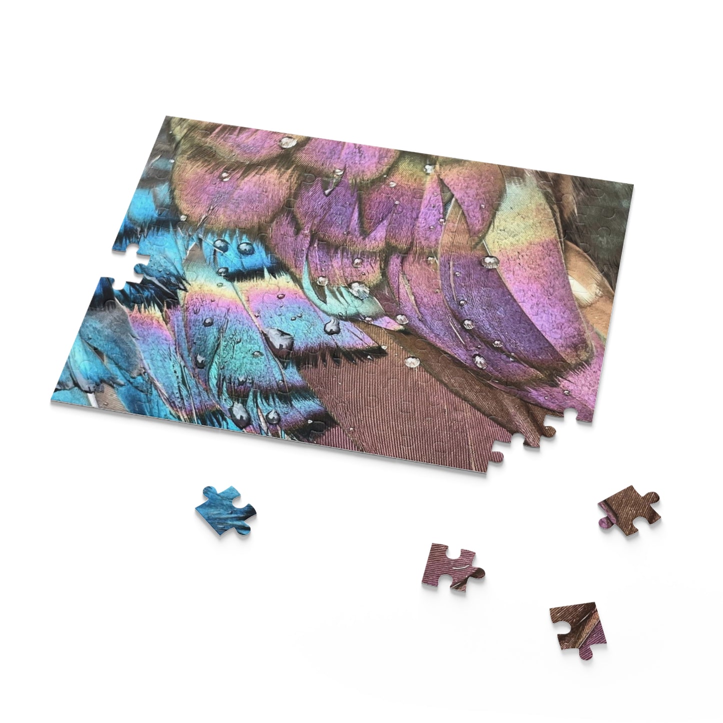 Wood Duck Feathers Puzzle (120 or 252 piece option)