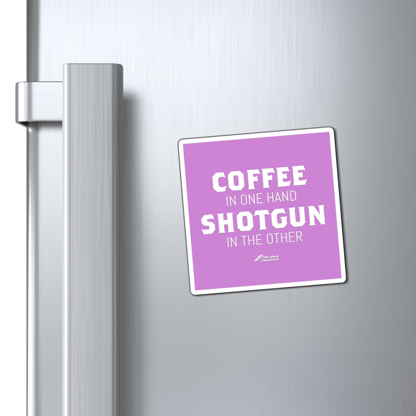 Coffee & Shotguns Magnet (Lilac Version)