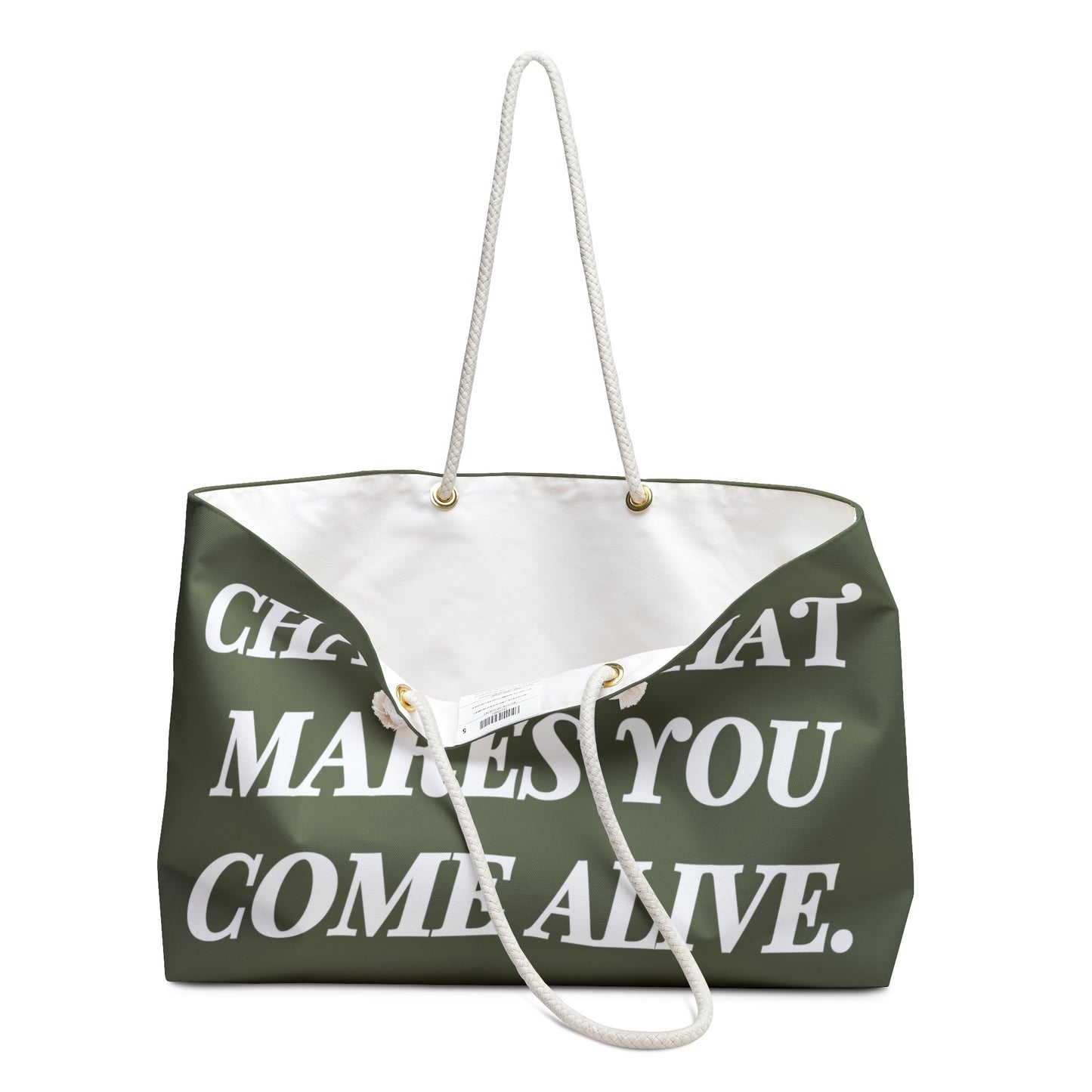 DH CHASE Weekender Bag (White/Olive)