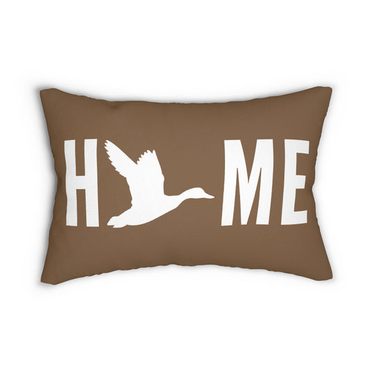 HOME Pillow in Rust/White (20x14")
