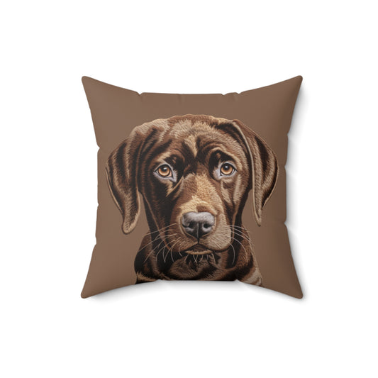 Chocolate Lab Pillow