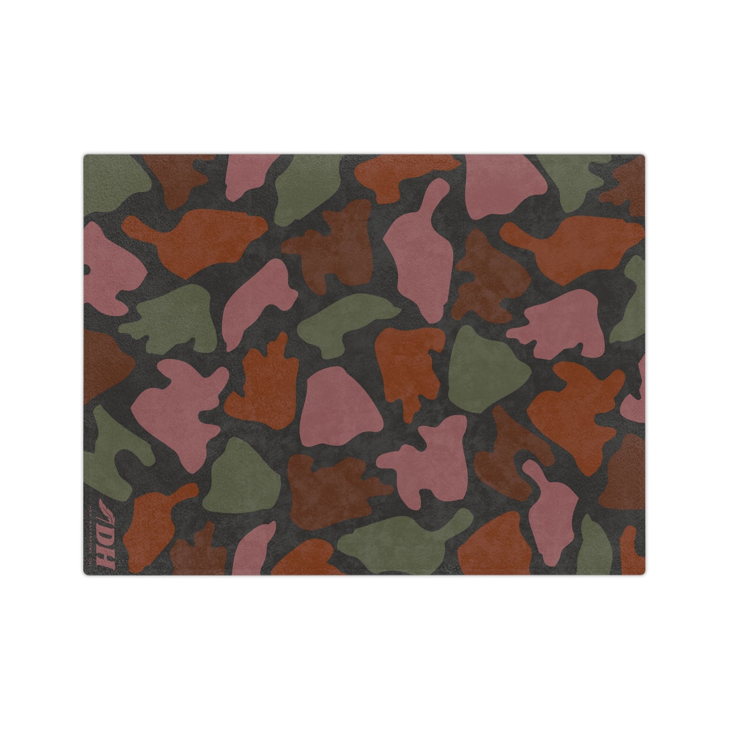 Old School Camo Fleece Blanket in Stream 80"x60"
