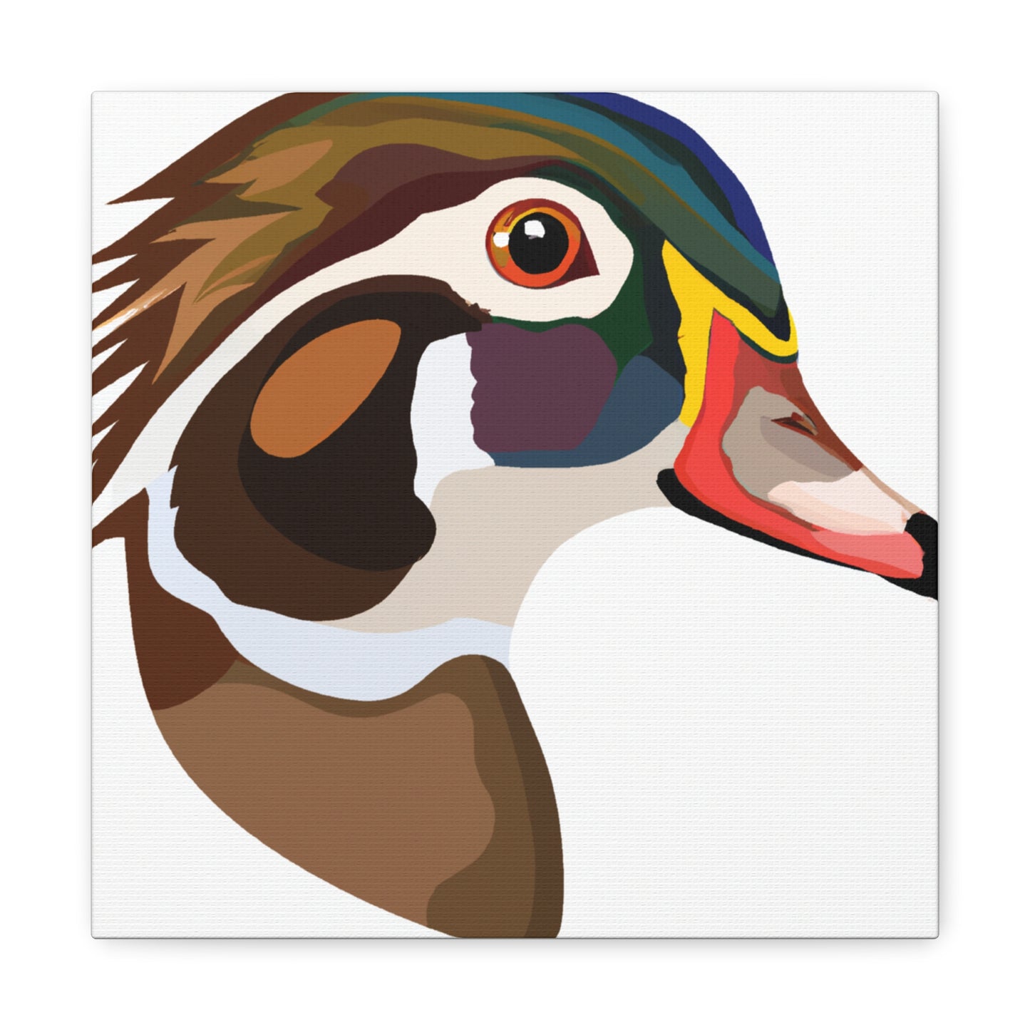 Woodie Duck Canvas Gallery Wrap (12x12")