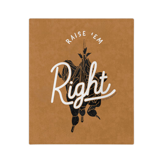 Cozy DH Raise 'Em Right Fleece Blanket