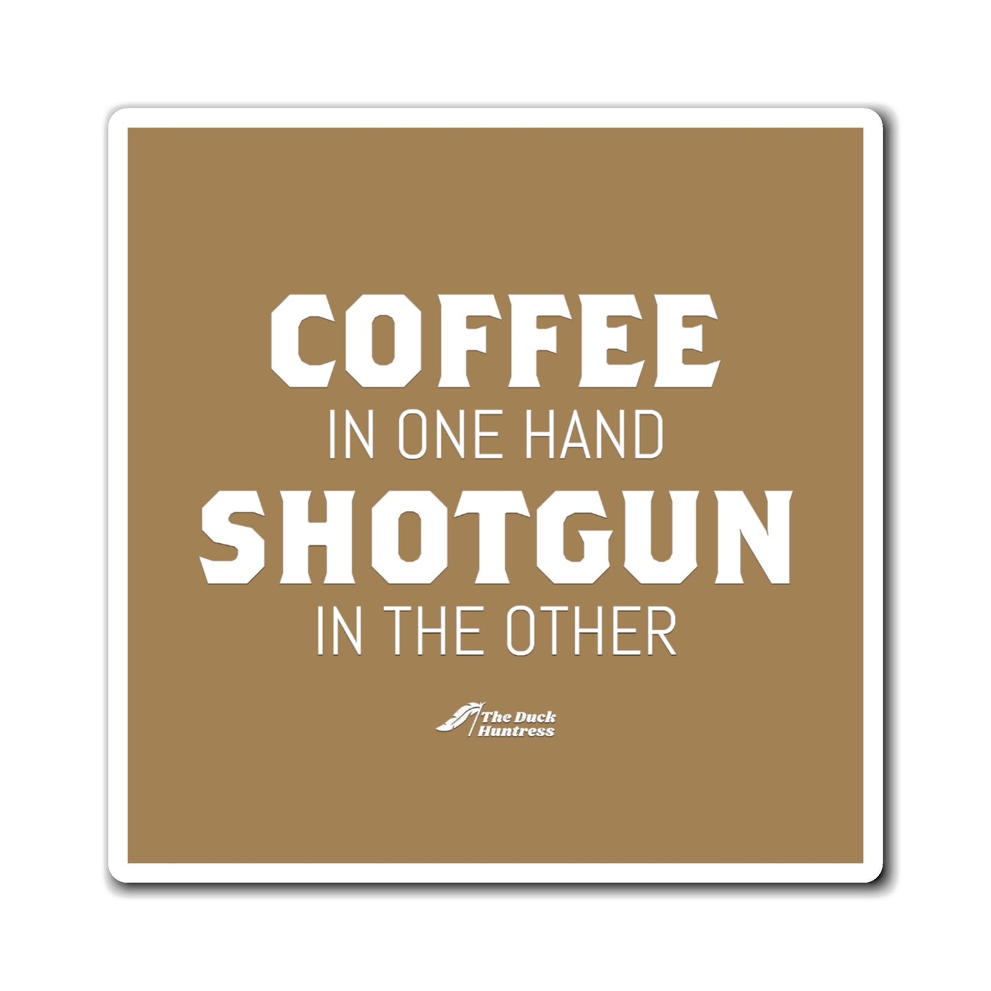 Coffee & Shotguns Magnet (Cappuccino Version)
