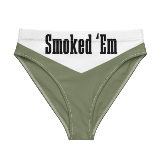 DH Smoked 'Em Bikini Bottom in Light Olive