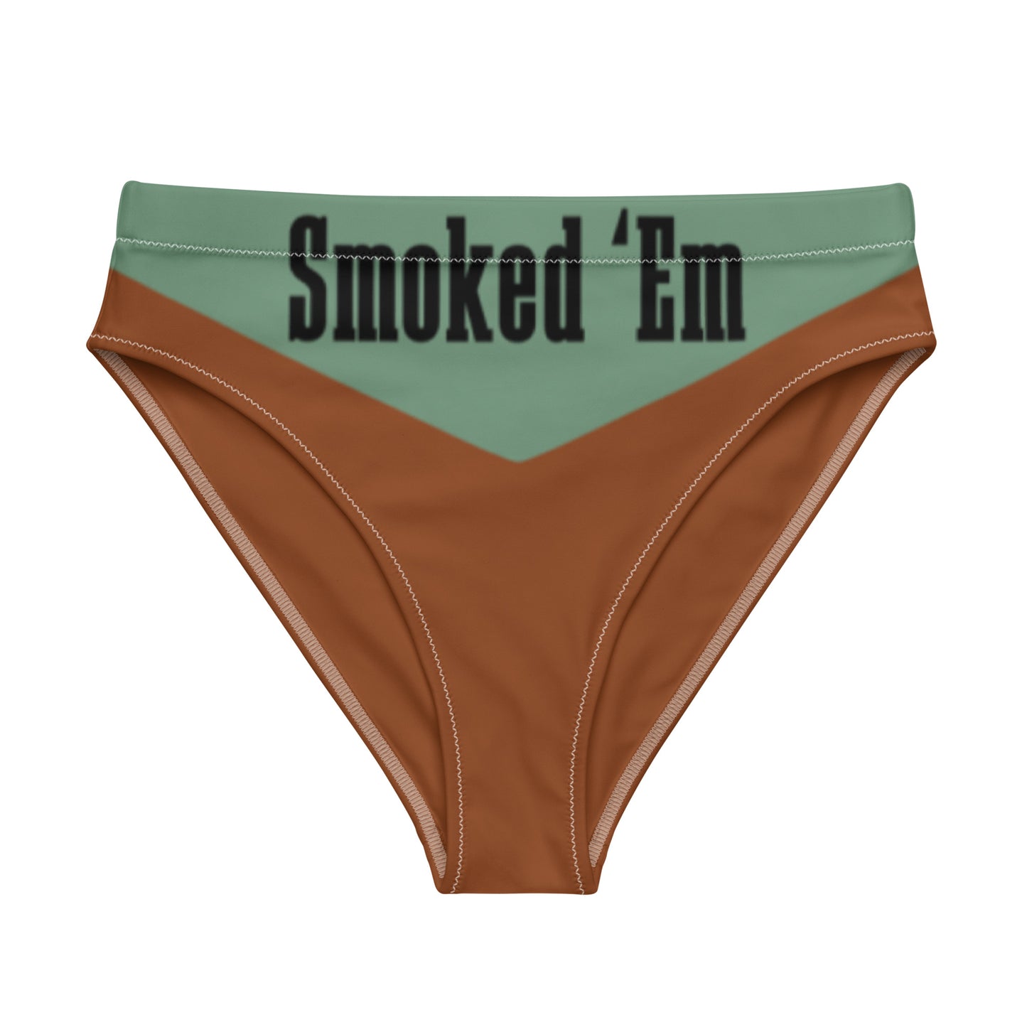 DH Smoked 'Em Bikini Bottoms in Light Olive/Rust