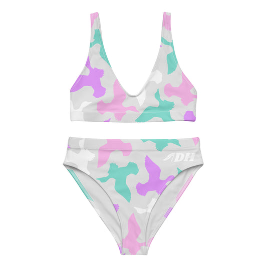 DH Full Cotton Candy Ducks Bikini Set in Silver