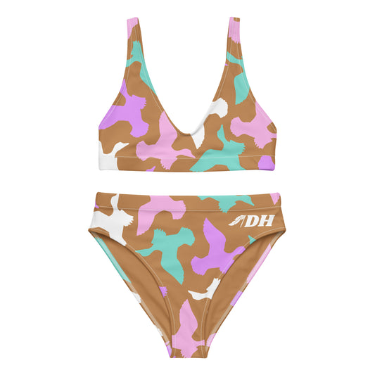 DH Full Cotton Candy Ducks Bikini Set in Gold