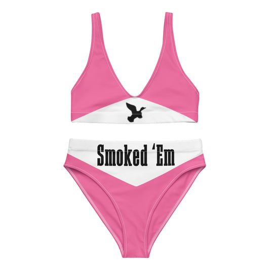 DH Smoked 'Em Bikini Set in Rose