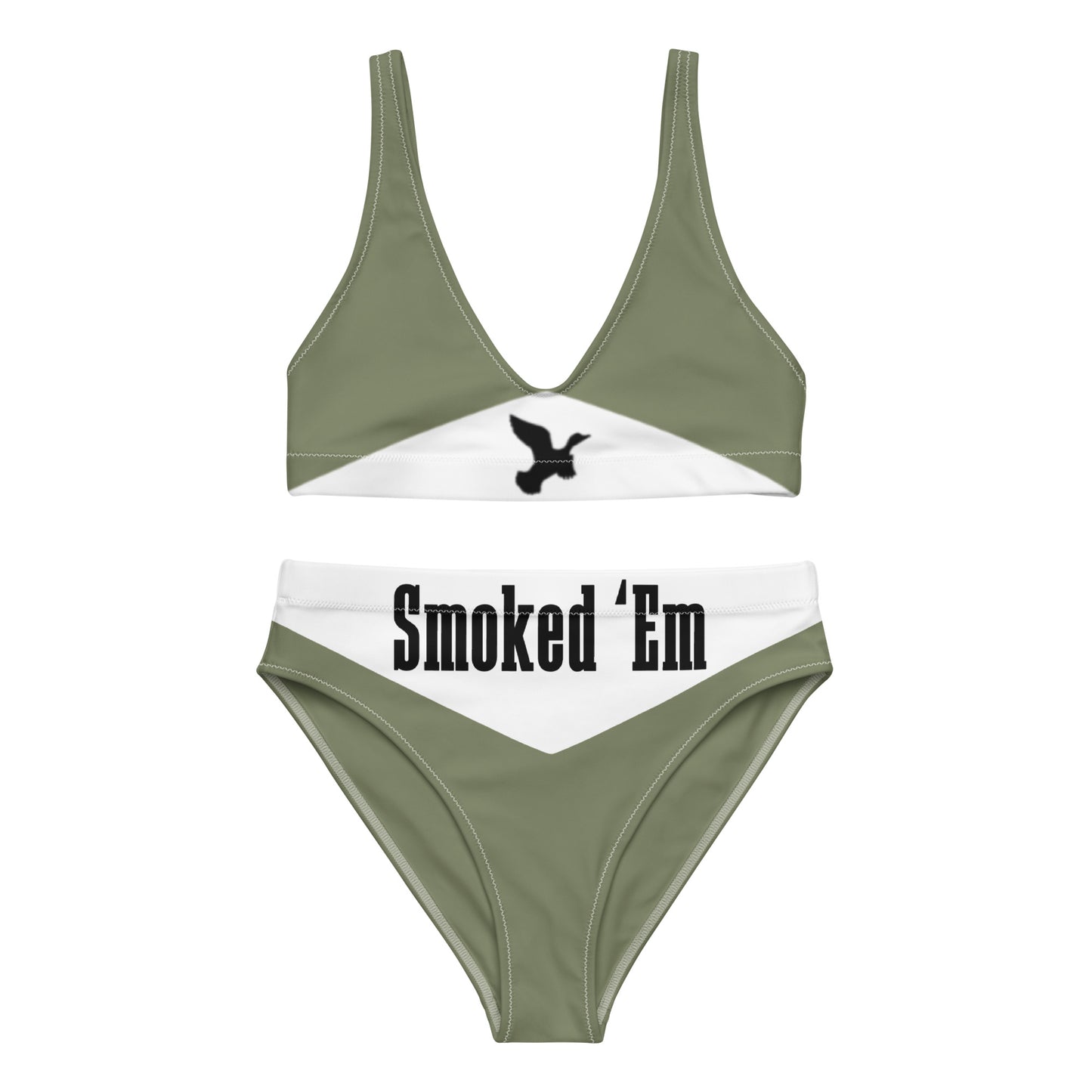 DH Smoked 'Em Bikini Set in Light Olive