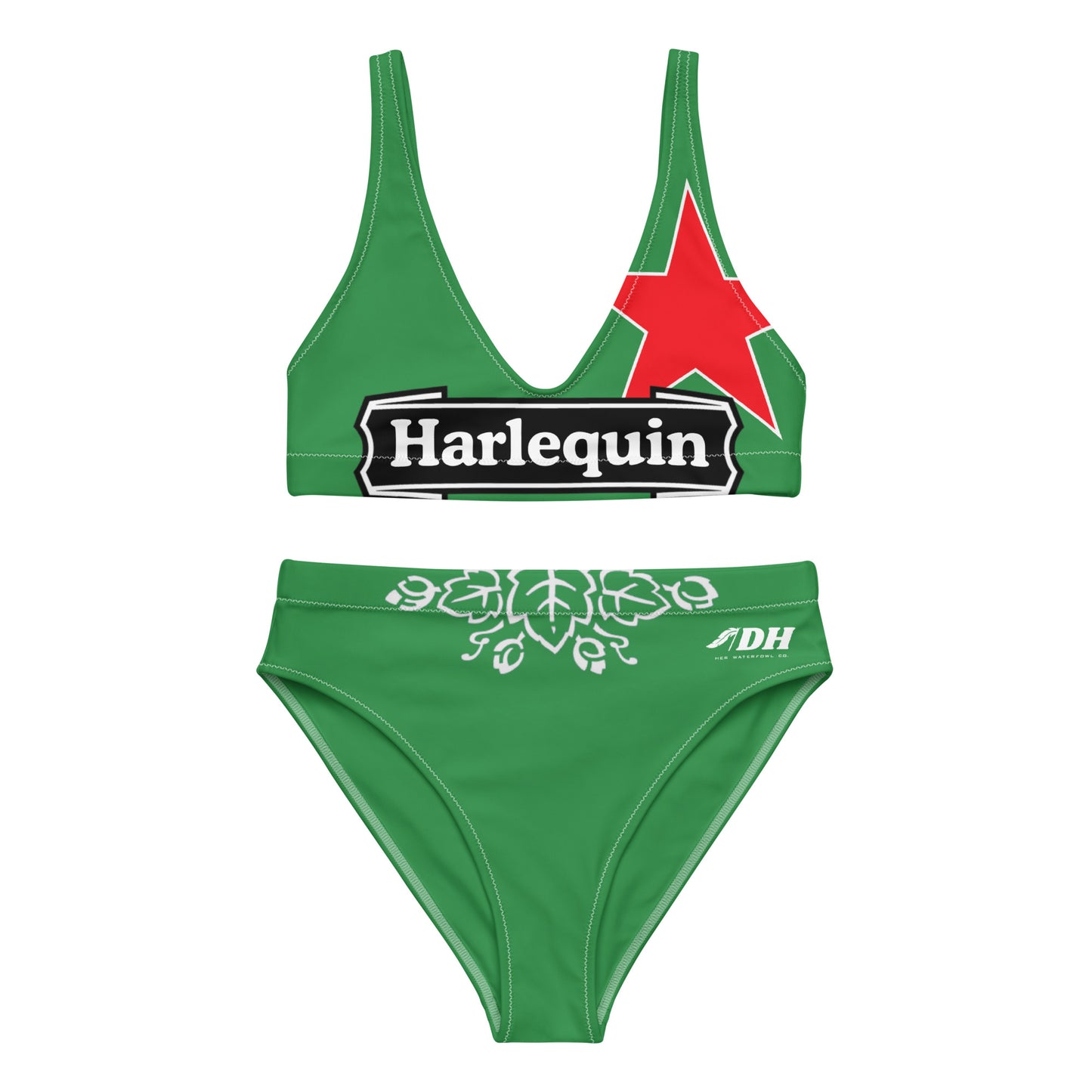 DH Harlequin Bikini Set in Green