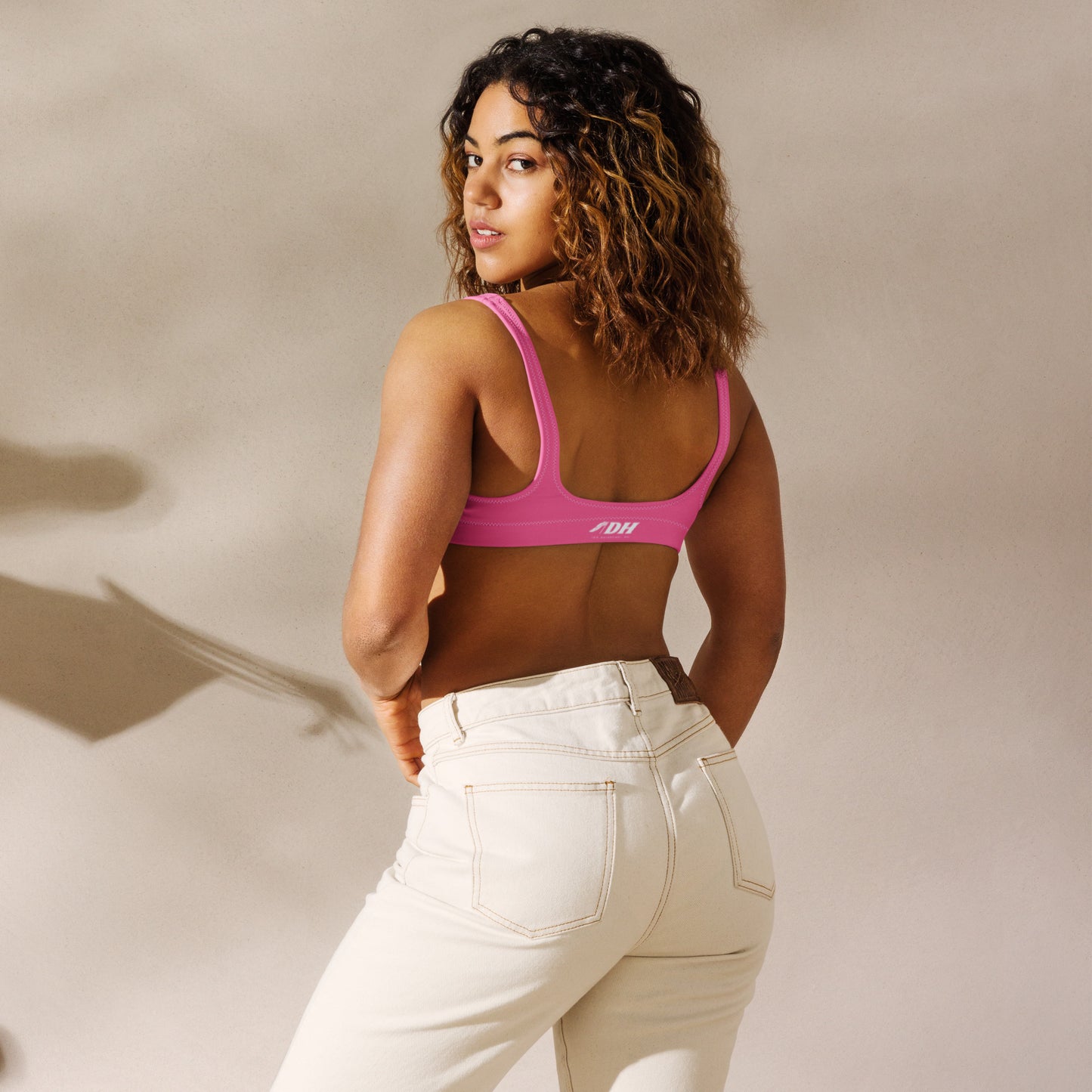DH Smoked 'Em Bikini Top in Rose