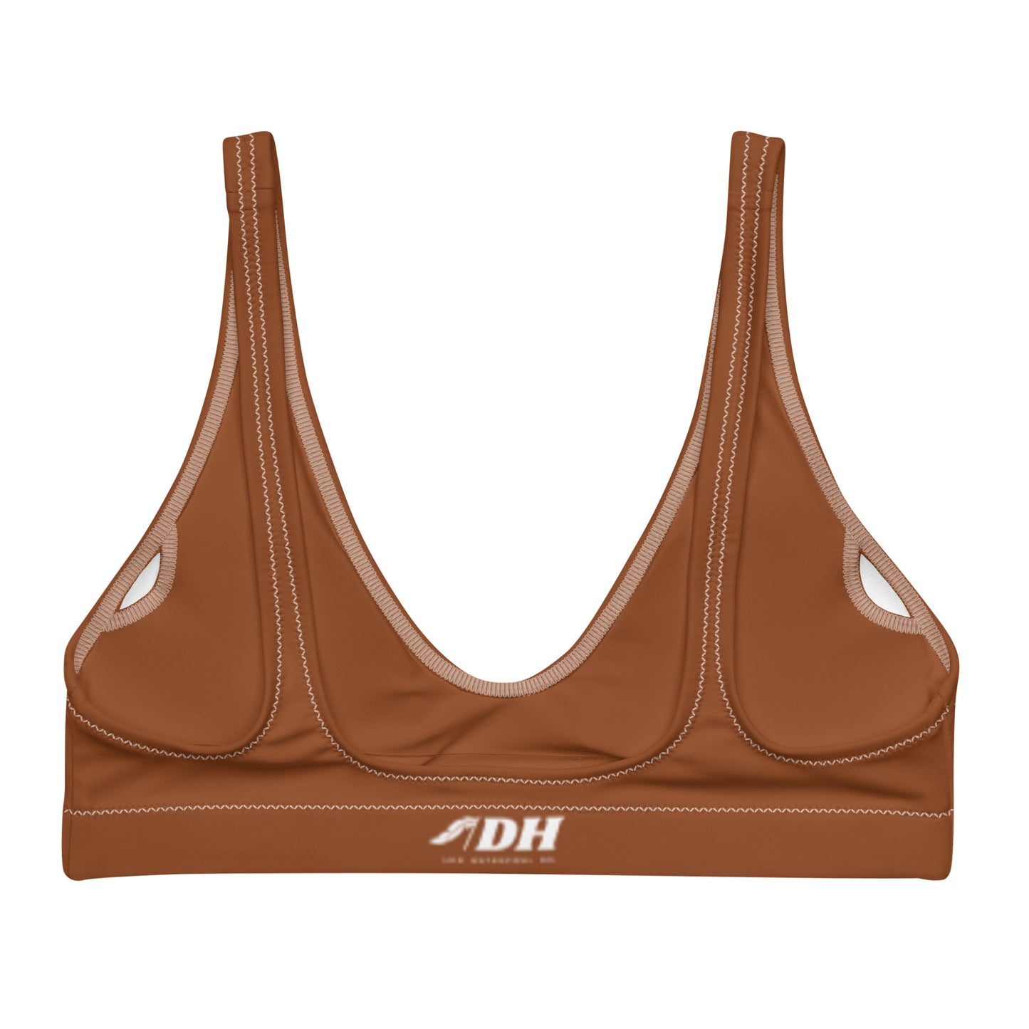 DH Smoked 'Em Bikini Top in Light Olive/Rust