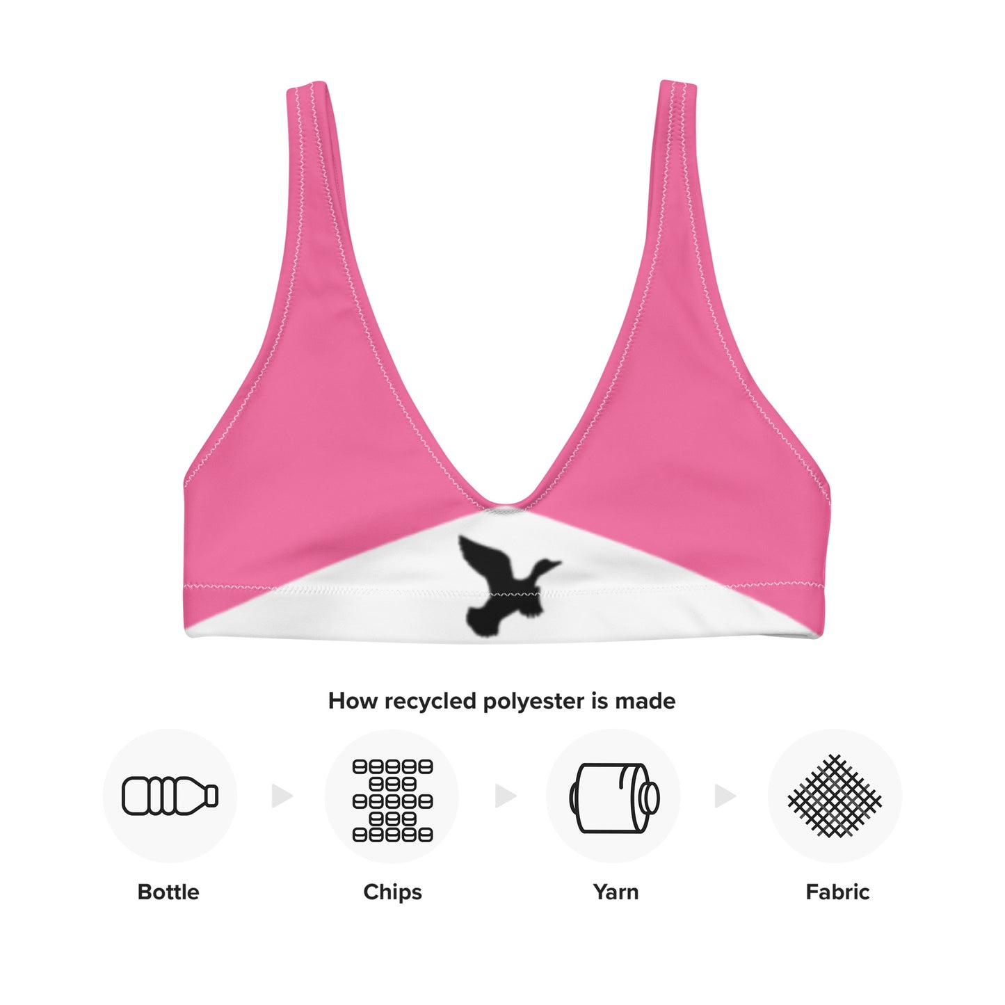 DH Smoked 'Em Bikini Top in Rose