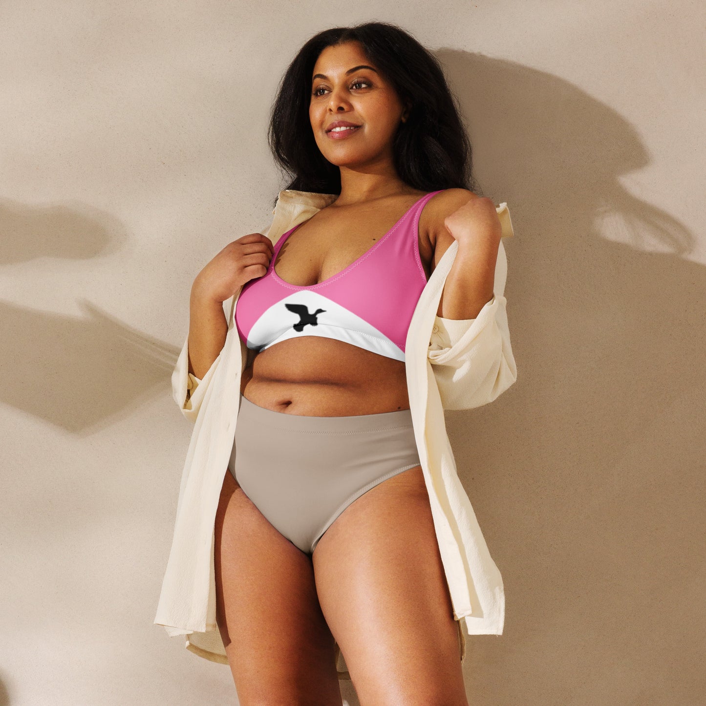 DH Smoked 'Em Bikini Top in Rose